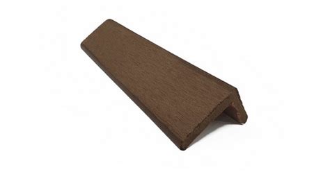 Clickclad Brown M Composite Cladding Edging Trim Mm L Shaped