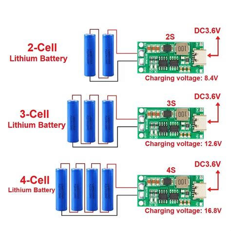 Cargador De Iones De Litio Multicelda 2S 3S 4S Tipo C A 8 4 V 12