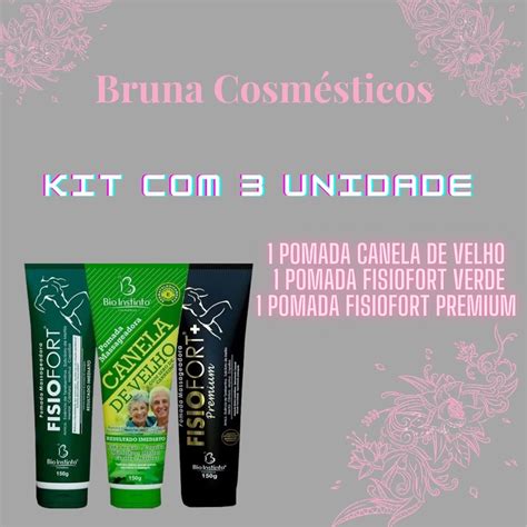 Kit Pomada Massageadora Bio Instinto Canela De Velho Fisiofort