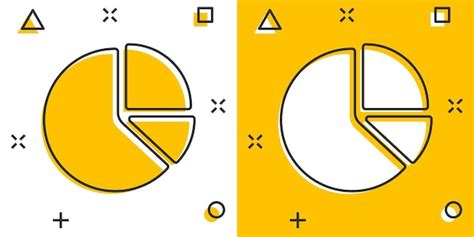 Ikona Wykresu W Stylu Komiksowym Diagram Kresk Wka Wektor Ilustracja Na