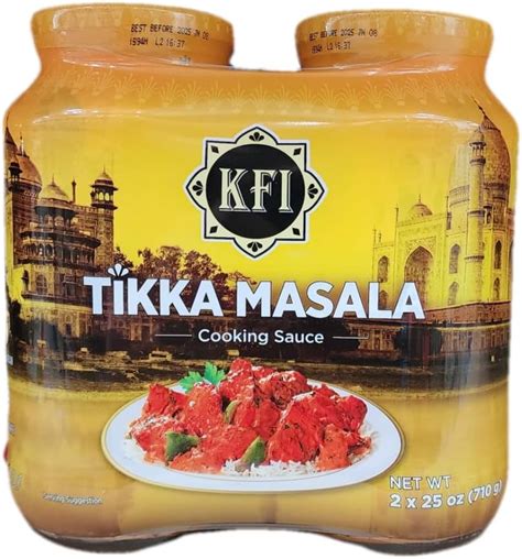 Kfi Tikka Masala Cooking Sauce Pack Of 2 25 Oz Jars 50 Oz Total Grocery