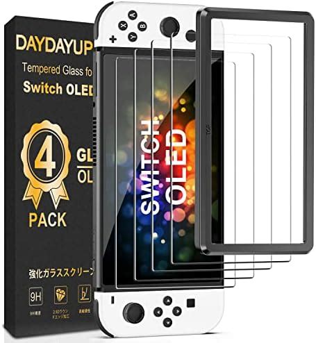 Orzly Glass Screen Protector For Nintendo Switch Oled Console