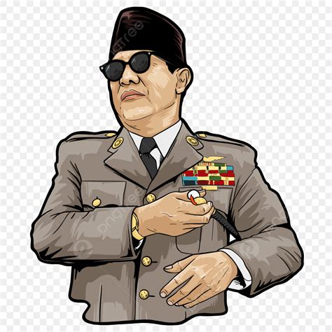 Ir Soekarno White Transparent Handsome Man Ir Soekarno Indonesian Hero