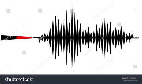 Earthquake Background Seismogram Seismic Measurement Stock Vector Royalty Free 1748936783