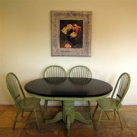 Restoration Furniture Olive Green Dining Table