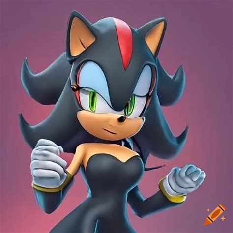 Screenshot Of Female Shadow The Hedgehog And Rouge On Craiyon