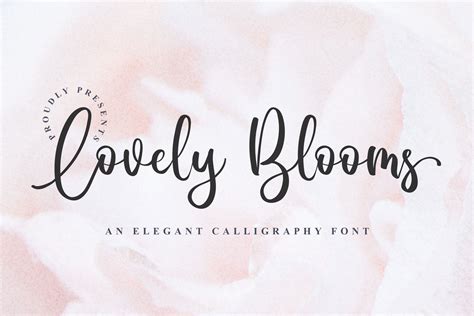 Lovely Blooms Font By Blankids Studio · Creative Fabrica Handwritten