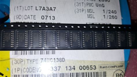 10x PHILPS 74HC138D IC DECODER DEMUX 3 8 LINE SOIC 16 EBay