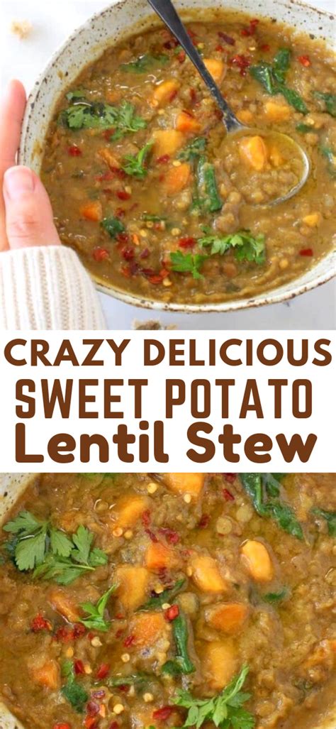 Sweet Potato Lentil Stew Recipe • Veggie Society Recipe Recipes Sweet Potato Lentil Lentil