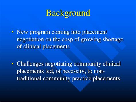 Ppt Innovative Clinical Placements A National Perspective Powerpoint