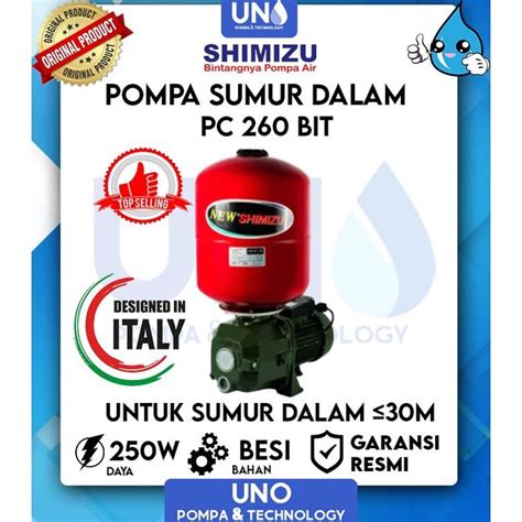 Jual Pompa Air Shimizu Jet Pump Pc 260 Bit Complete Set Shopee