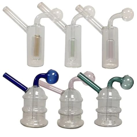 Bubbler Oil Burner Glass Percolator Diffuser Water Pipes Hookah Bongs