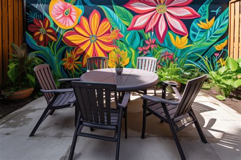 Unique Backyard Mural Ideas for Outdoor Garden and Fence - Basic Home DIY