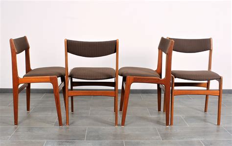 Set Of 4 Erik Buch Chairs In Teak From Anderstrup Denmark 135475