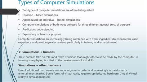 Computer Simulations Ppt