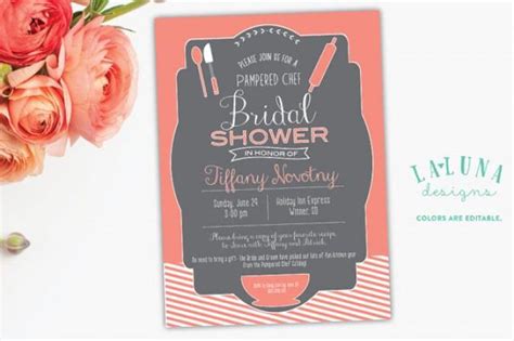 Kitchen Bridal Shower Invitation, Pampered Chef Bridal Shower Invite ...