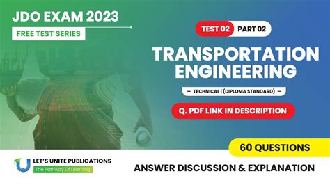 Tnpsc Jdo Exam Test Transportation Engineering Part Q