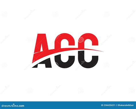 Acc Letter Initial Logo Design Vector Illustration Stock Vector