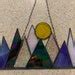 5 Inch Rocky Mountain Stained Glass Smokey Mountains Stained Etsy