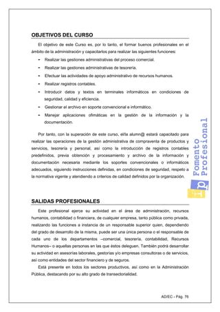 Actividades De Gesti N Administrativa Pdf