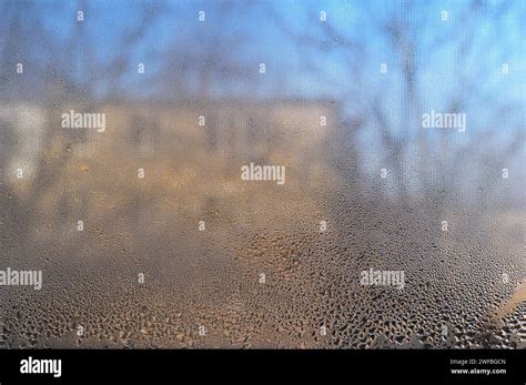 window  fogged  wet glass stock photo alamy