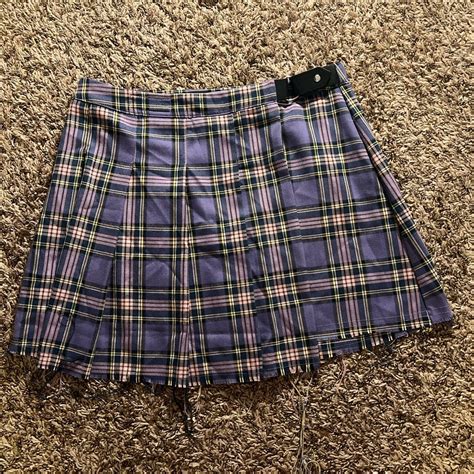 Current Mood Women S Purple Skirt Depop