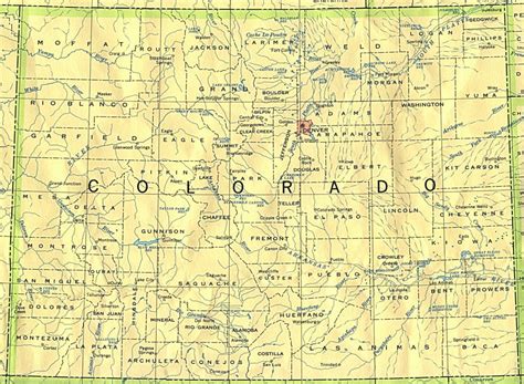 Picture Of Colorado State Map - Printable Map