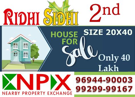 House For Sale In Ridhi Sidhi Nd Npex Nearby Property Exchange