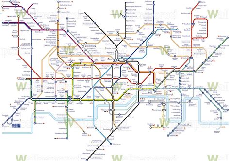 London Underground Map Wallpaper - Mural Wall