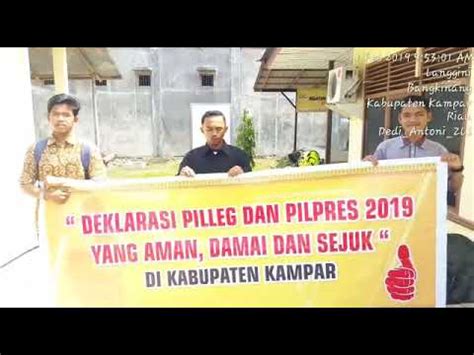 Deklarasi Pileg Dan Pilpres Oleh Masyarakat Kec Tapung YouTube