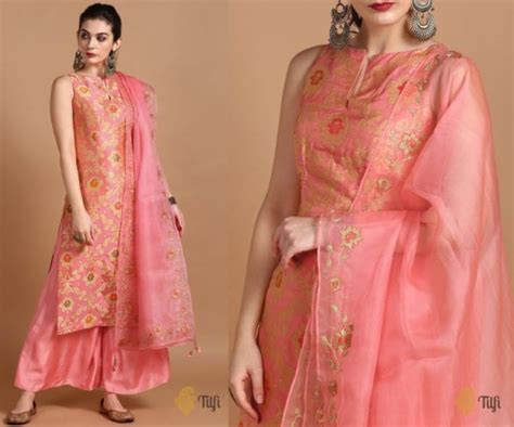 Handwoven Banarasi Brocade Suits South India Fashion