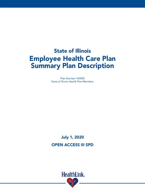 Fillable Online Employee Health Care Plan Summary Plan Description Fax