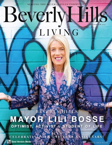 Liz Barbatelli Featured In Beverly Hills Living Magazine Liz Barbatelli