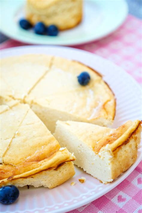 Cremiger Käsekuchen Ohne Boden Mit Quark Und Puddingpulver Mandarinen