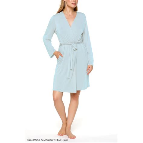 Classic Short Fitted Dressing Gown With Long Sleeves