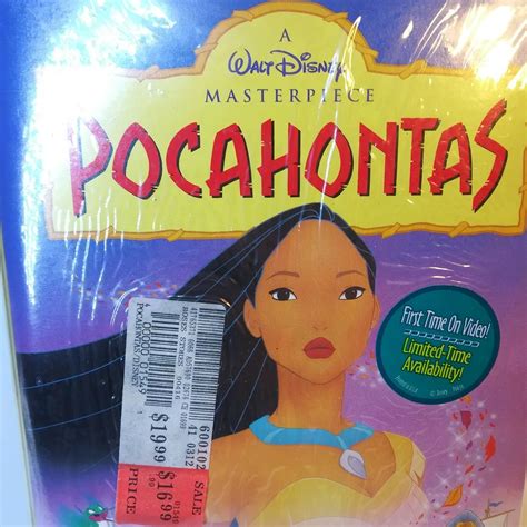 Pocahontas Walt Disney Vhs Video Tape 51 Off