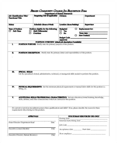 Employee Requisition Form Sample The Best Porn Website