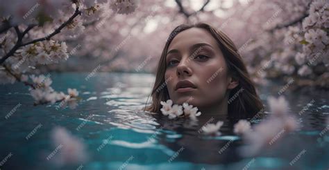 Premium Photo Blossom Immersion 8k Ultra Depiction Of A Girl