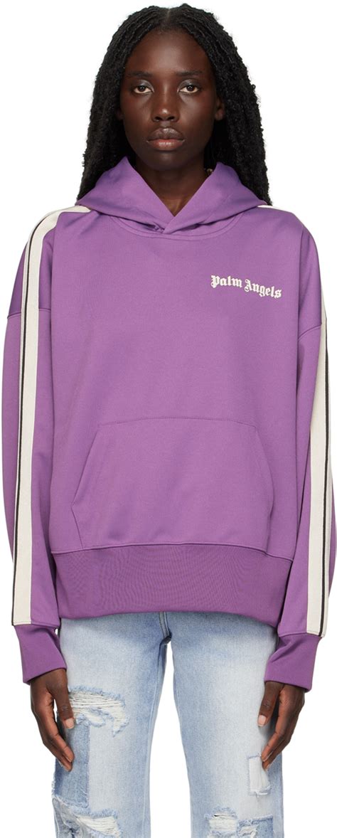 Purple Track Hoodie By Palm Angels On Sale