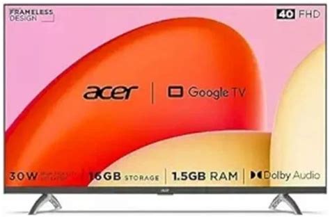 Wall Mount Acer 100 Cm 40 Inches TV Screen Size 43 Inch At Rs 18499