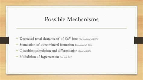 Ppt The Use Of Thiazide Diuretics In Preventing Osteoporotic