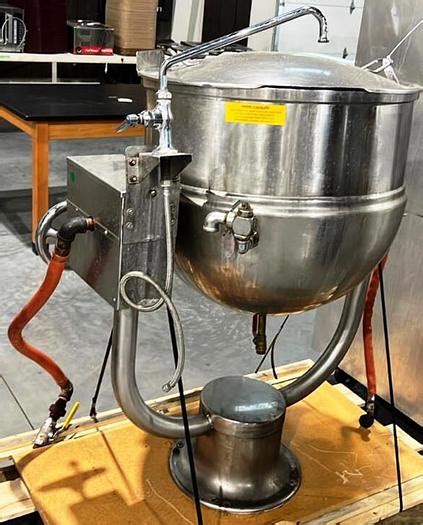 Used Groen Stainless Steel Jacketed Kettle Model Dt Gal