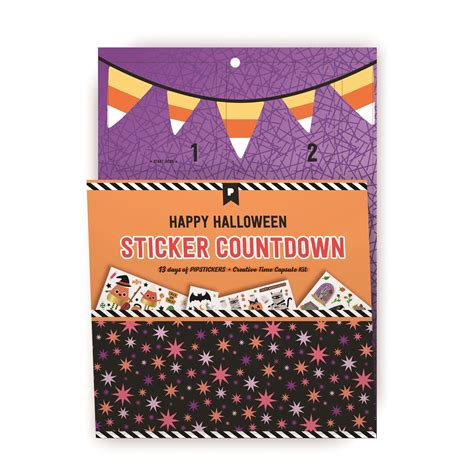 Halloween Countdown Sticker Calendar | Pipsticks