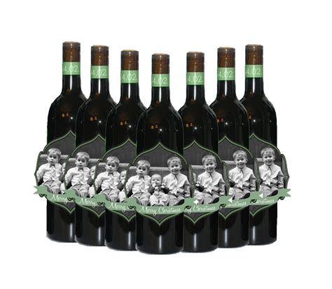 DIY printable custom holiday Christmas wine bottle labels. Perfect for ...