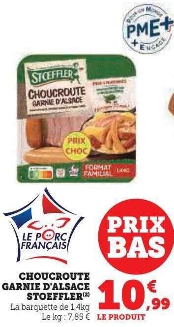 Promo Choucroute Garnie D Alsace Stoeffler Chez Super U