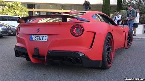 Novitec Rosso Ferrari F12 N Largo INSANE Sound Start Up LOUD Revs