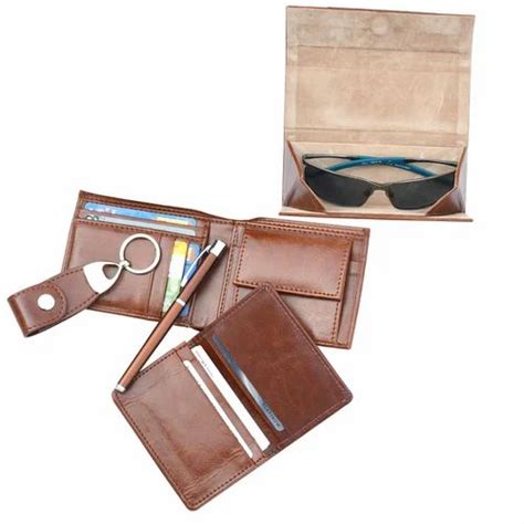 In One Tan Leatherette Gift Set At Rs Set Corporate Gift Set In