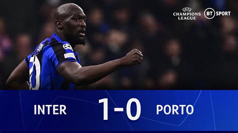 Inter Milan Vs Porto 1 0 Romelu Lukaku Strikes Late In Milan