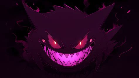 Pokemon Smiling Gengar Desktop Wallpaper - Pokemon Wallpaper