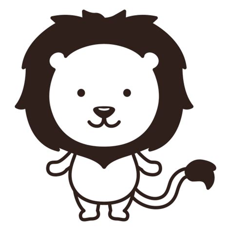 Cute Lion Stroke Png And Svg Design For T Shirts